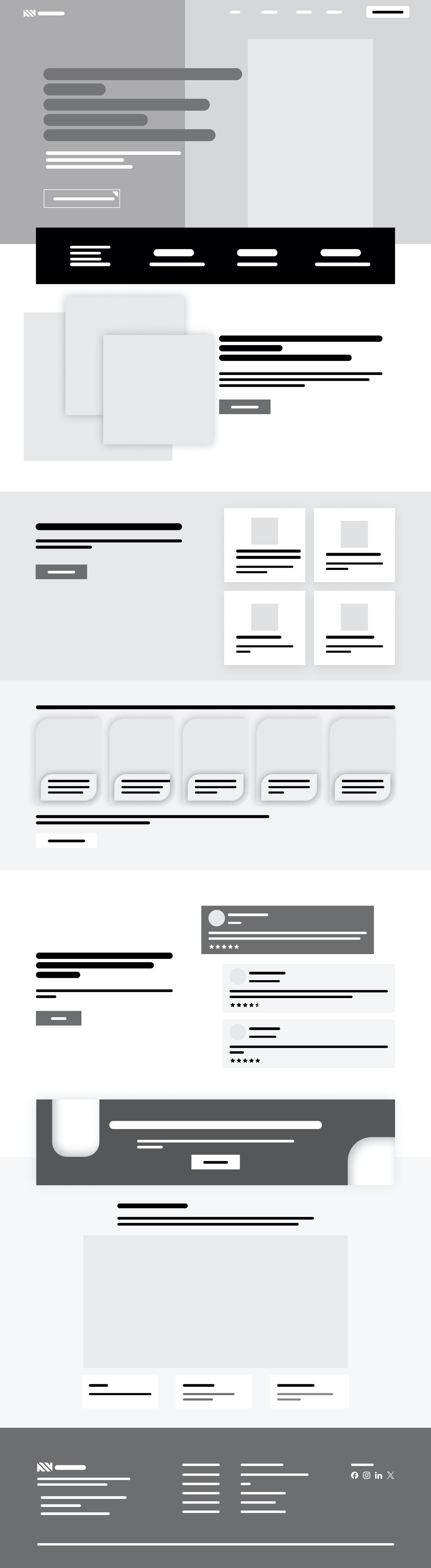 Landing Page Wireframe