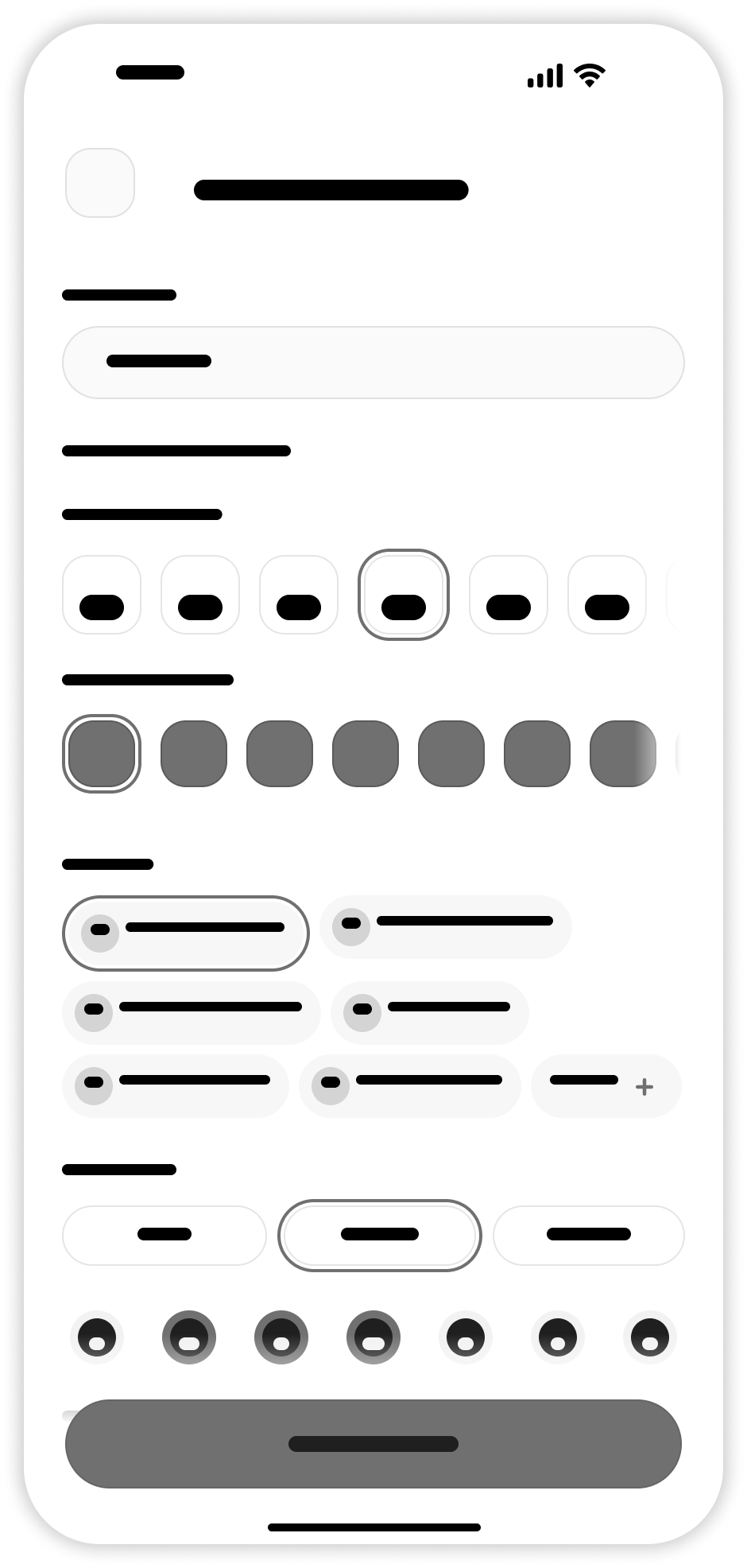 Add New Habit Wireframe