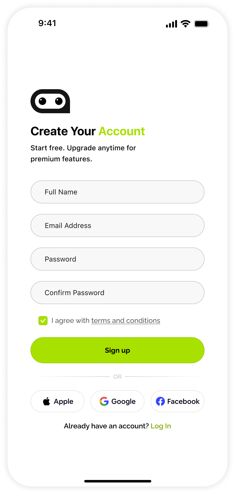 Sign Up