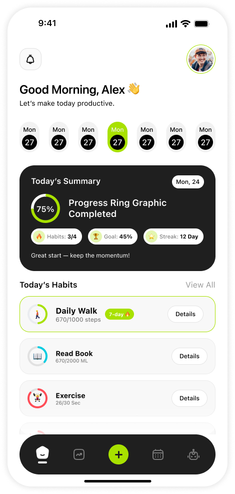 DailyLoop screen 2